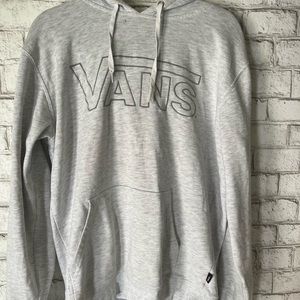 Vans White and Gray Hoodie